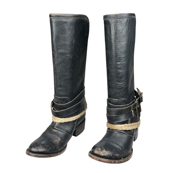 Freebird By Steven Women’s Drove Black Distressed Mid Boot Size US 6 - Picture 6 of 12